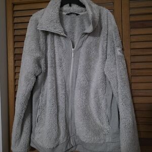 Women's Gray North Face Fleece Jacket
